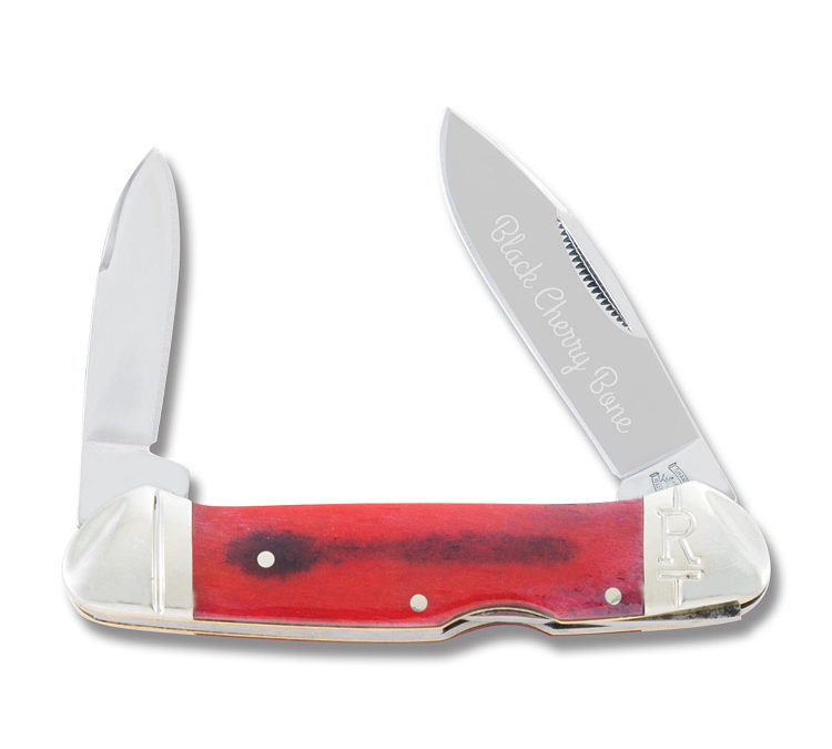 Canoe Black Cherry Smooth Bone Handle