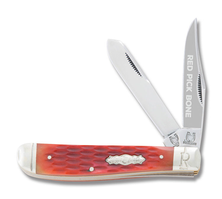 Mini Trapper Red Pick Bone Handle