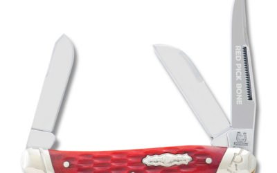 Stockman Red Pick Bone Handle