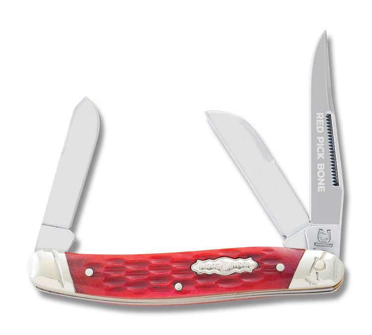 Stockman Red Pick Bone Handle