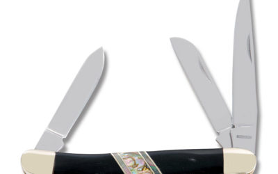 Premium Select Medium Stockman Polished Buffalo Horn Handle