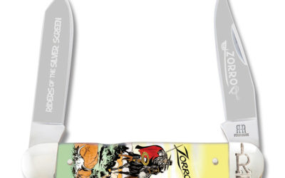 Zorro Riders of the Silver Screen 2 Blade Pocketknife