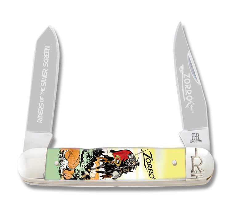 Zorro Riders of the Silver Screen 2 Blade Pocketknife