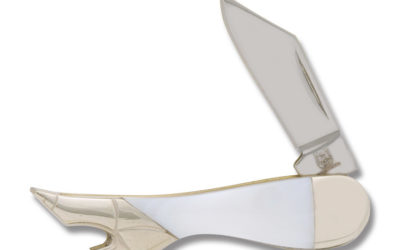 Small Lady Leg White Pearl Handle