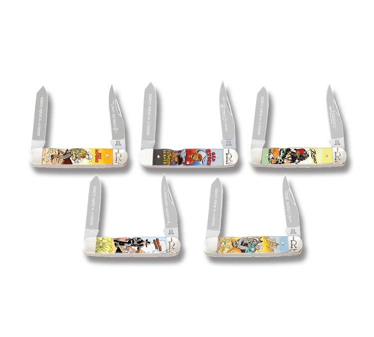 Riders of the Silver Screen 2 Blade Pocketknife Set