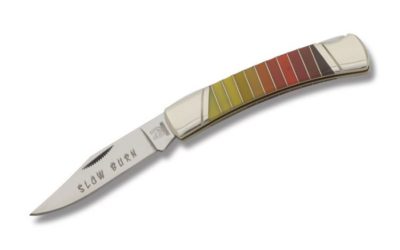 Slow Burn Lockback Synthetic Handle