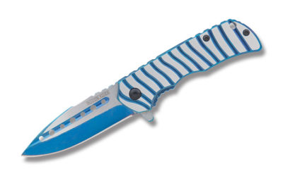 Blue Streak Assisted Opening Framelock