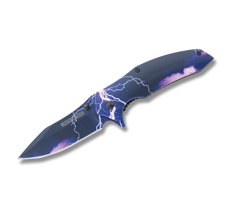 Galaxy Swirl Linerlock Purple Storm Aluminum Handle