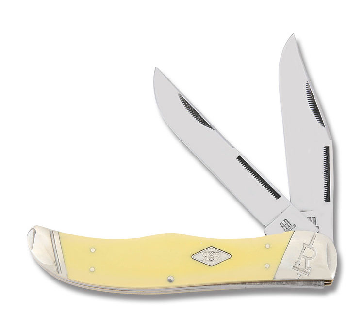 Classic Carbon Folding Hunter Yellow Handle