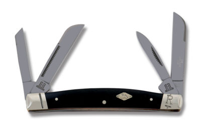Titanium Series Congress Black Smooth Bone Handle