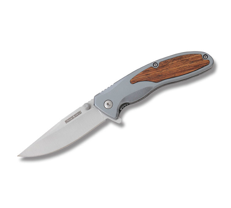 Assisted Opening Gentleman Linerlock Gray Aluminum Handle