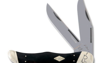 Folding Hunter Black Smooth Bone Handle