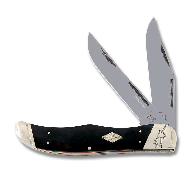 Folding Hunter Black Smooth Bone Handle