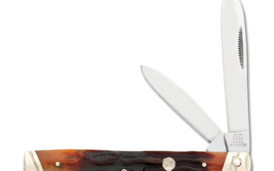 Doctors Knife Brown Stag Bone Handle