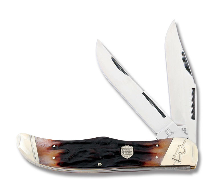 Folding Hunter Brown Stag Bone Handle