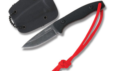 Fixed Blade Neck Knife Black G10 Handle